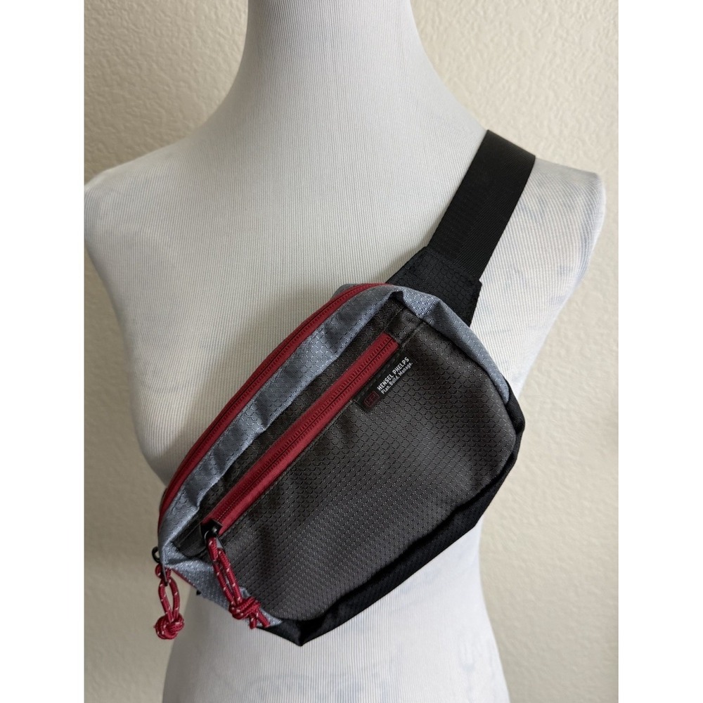 Hensel Phelps Belt Bag Golf Nylon Gray Red Plan Build Manage Waist Pack New - Picture 5 of 7